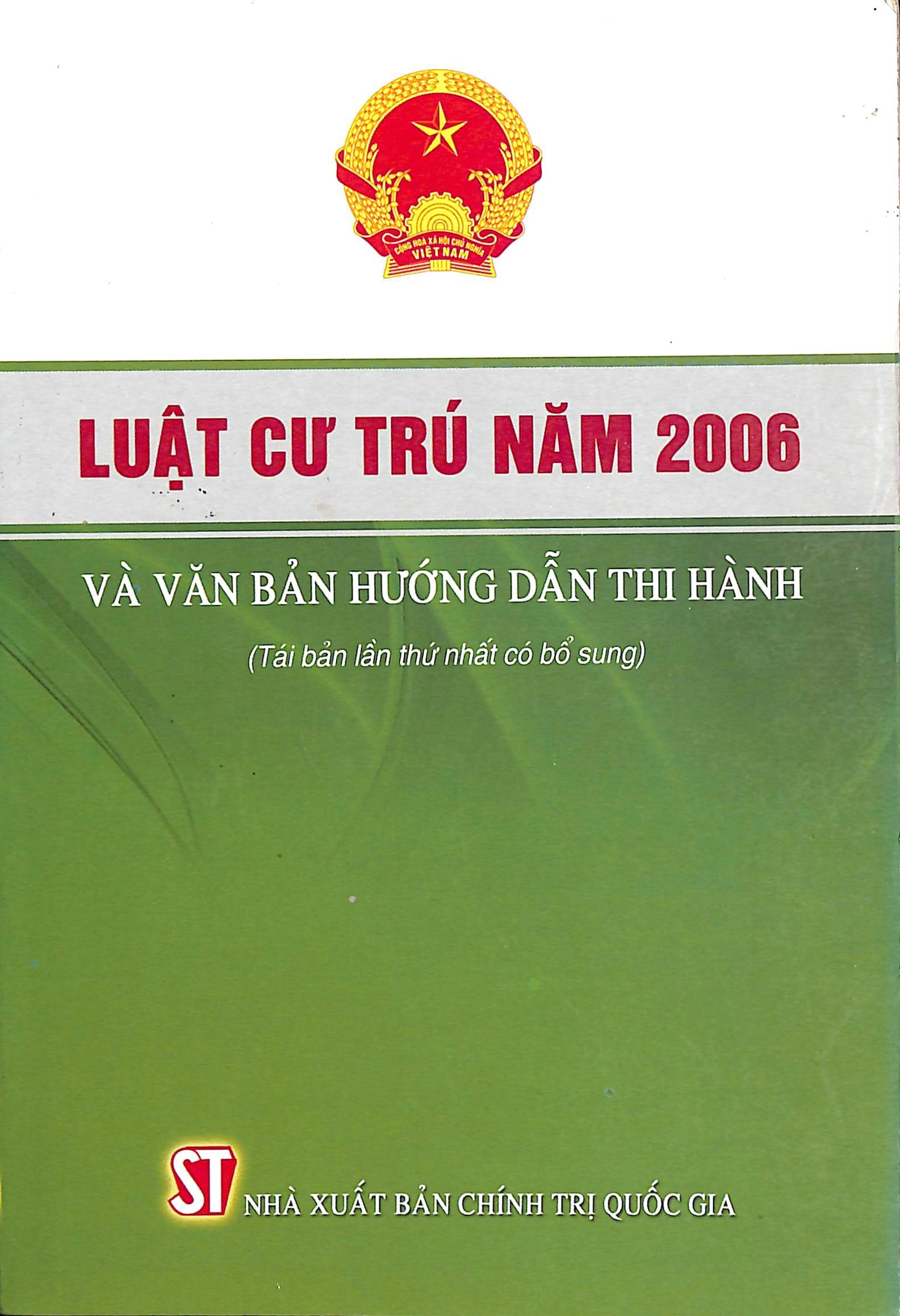 Luật cư trú năm 2006 và văn bản hướng dẫn thi hành