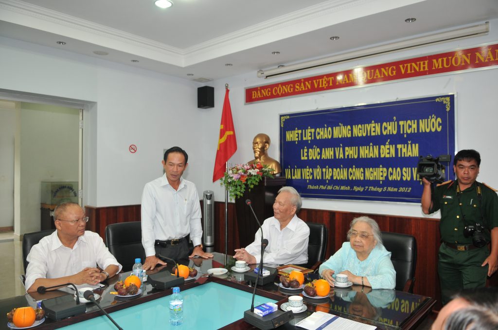 Nguyên Chủ tịch nước, Đại tướng Lê Đức Anh với ngành cao su Việt Nam
