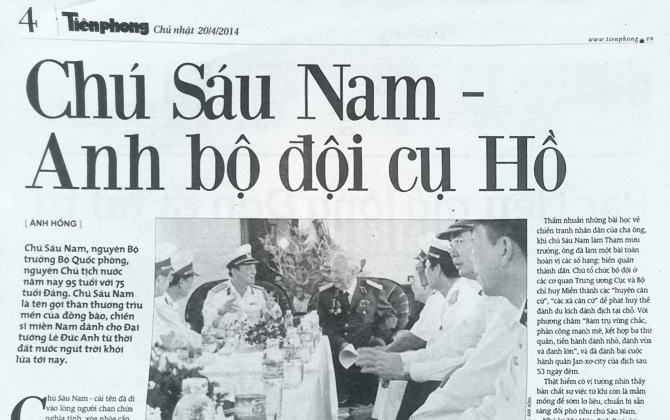 Chú Sáu Nam - Anh bộ đội cụ Hồ