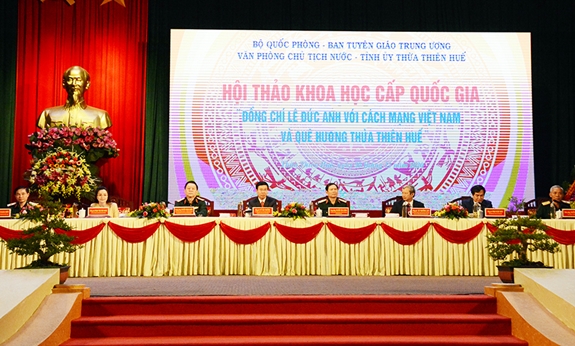 Hội thảo khoa học “Đồng chí Lê Đức Anh với cách mạng Việt Nam và quê hương Thừa Thiên - Huế”