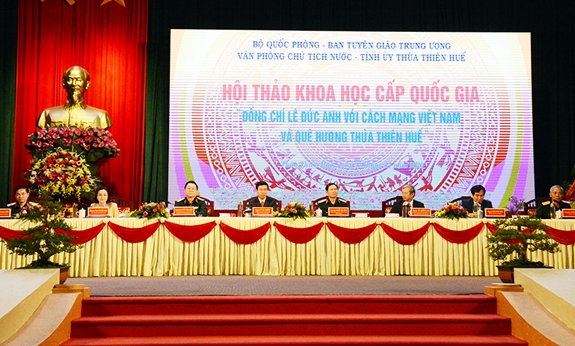 Nêu bật những cống hiến to lớn của đồng chí Lê Đức Anh